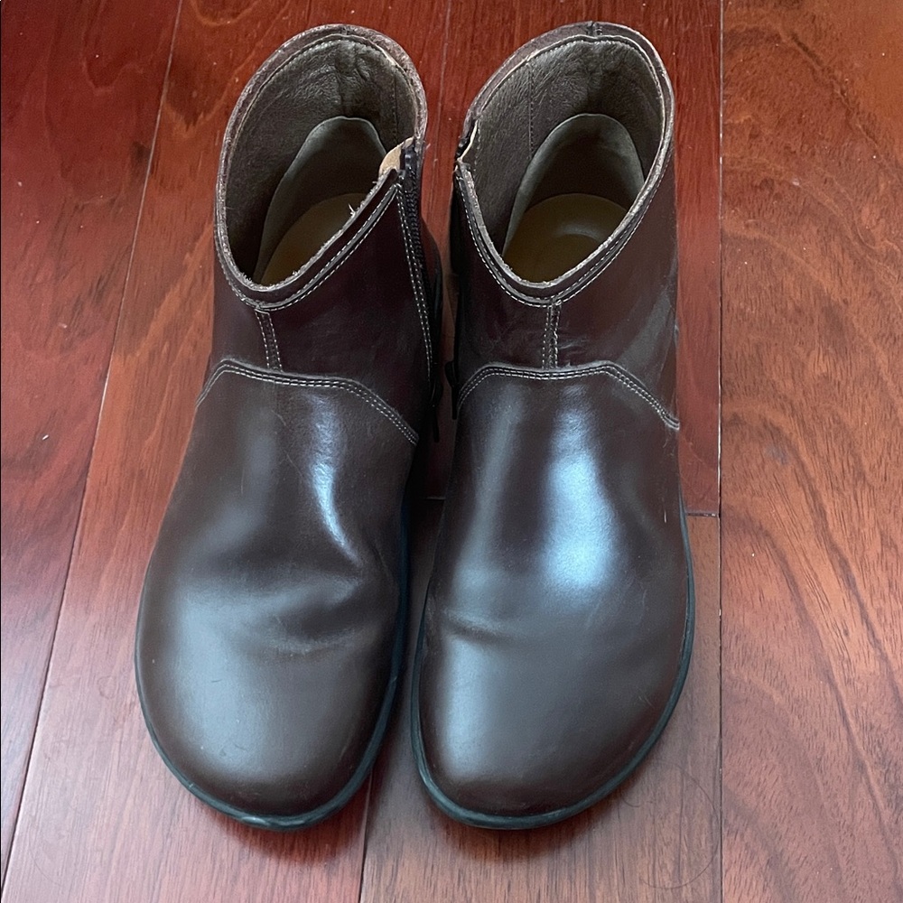 Birkenstock Brown Leather Ankle Boots